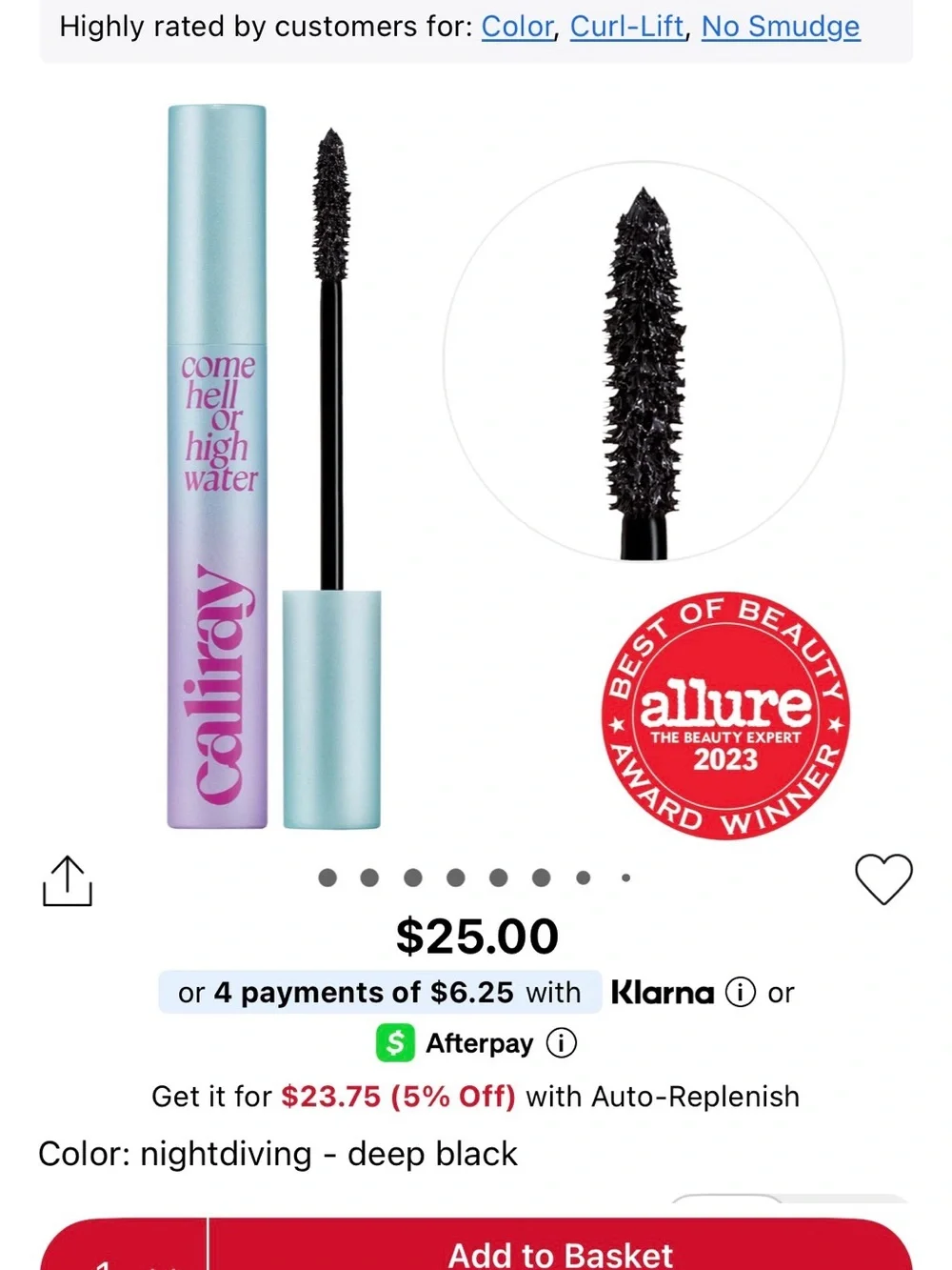 Caliray 'Come Hell or High Water' Mascara - Full size